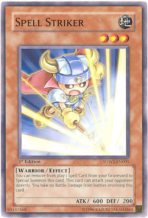 Yu-Gi-Oh Card - SDWS-EN005 - SPELL STRIKER (common)