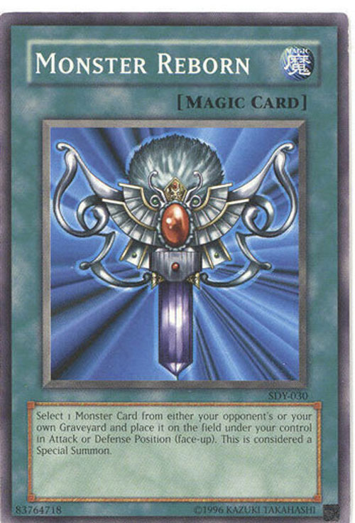 Yu-Gi-Oh Card - SDY-030 - MONSTER REBORN (common)