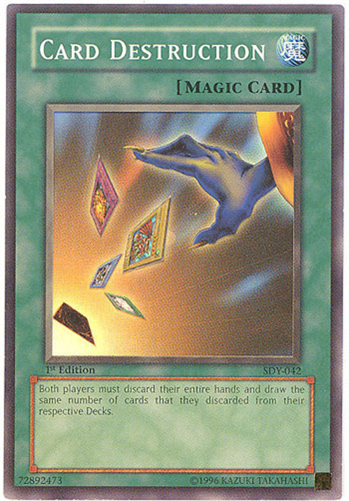 Yu-Gi-Oh Card - SDY-042 - CARD DESTRUCTION (super rare
