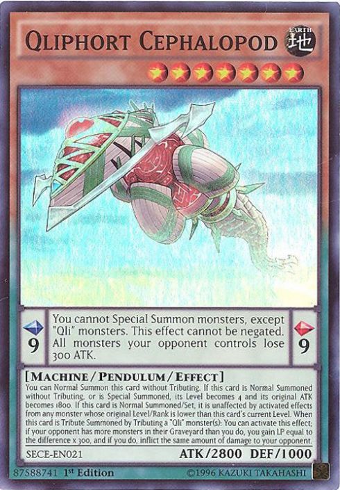 Yu-Gi-Oh Card - SECE-EN021 - QLIPHORT CEPHALOPOD (super rare holo): BBToyStore.com - Toys, Plush, Trading Cards, Action Figures & Games online retail store shop sale Yu-Gi-Oh Card - SECE-EN021 - QLIPHORT CEPHALOPOD (super rare holo): BBToyStore.com - Toys, Plush, Trading Cards, Action Figures & Games online retail store shop sale