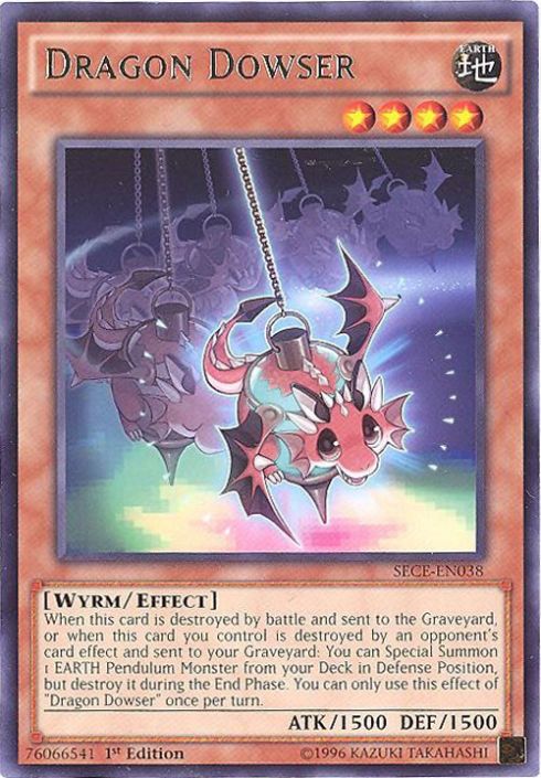 Yu-Gi-Oh Card - SECE-EN038 - DRAGON DOWSER (rare): BBToyStore.com - Toys,  Plush, Trading Cards, Action Figures & Games online retail store shop sale