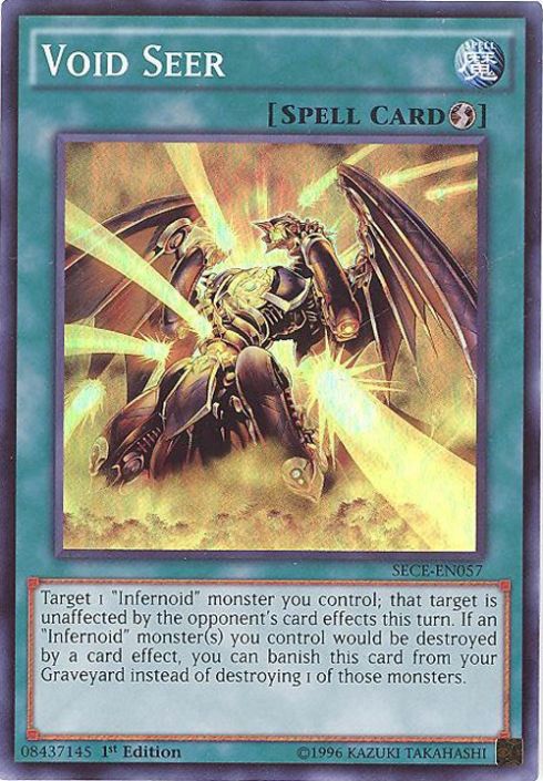 Yu-Gi-Oh Card - SECE-EN057 - VOID SEER (super rare holo