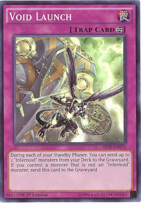 Yu-Gi-Oh Card - SECE-EN072 - VOID LAUNCH (super rare holo)