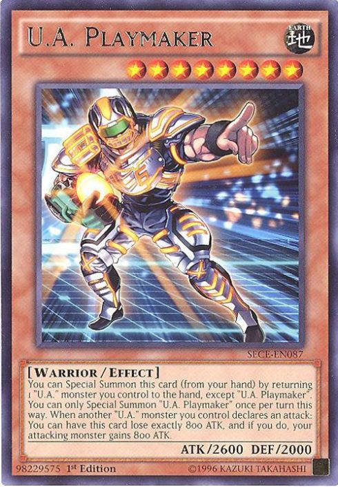 Yu-Gi-Oh Card - SECE-EN087 - U.A. PLAYMAKER (rare) Yu-Gi-Oh Card - SECE-EN087 - U.A. PLAYMAKER (rare)