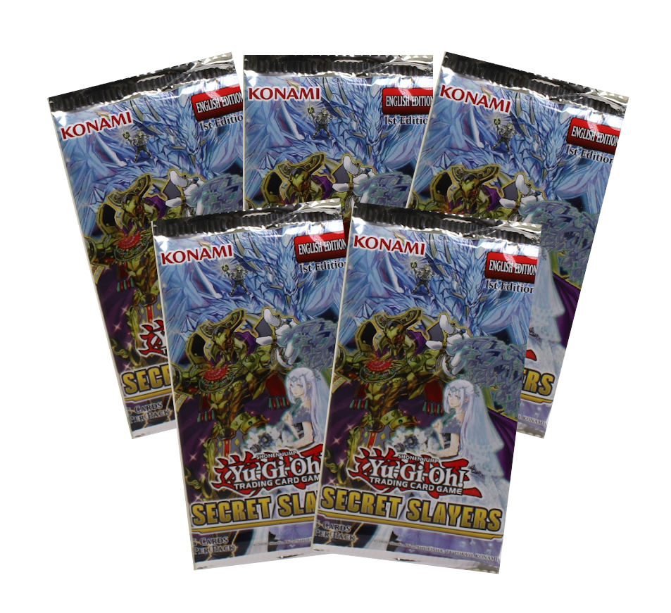 Yu-Gi-Oh Card - Secret Slayers - Booster PACKS (5 Pack Lot)