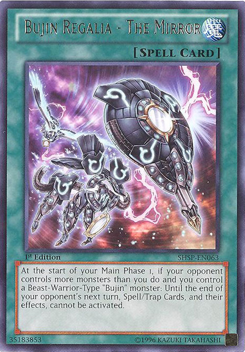 yugioh bujin cards Yu-Gi-Oh Card - SHSP-EN063 - BUJIN REGALIA