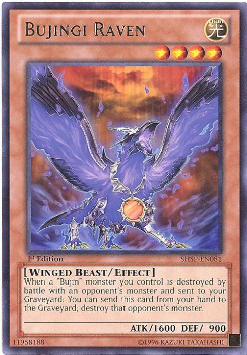 Yu-Gi-Oh Card - SHSP-EN081 - BUJINGI RAVEN (rare): BBToyStore.com - Toys,  Plush, Trading Cards, Action Figures & Games online retail store shop sale