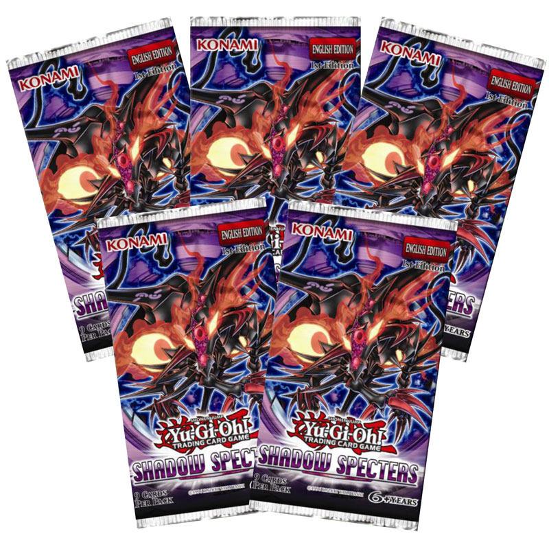 Yu-Gi-Oh Cards - Shadow Specters - Booster Packs (5 Pack Lot)