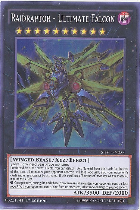 yugioh raidraptor cards Yu-Gi-Oh Card - SHVI-EN053 - RAIDRAPTOR