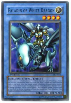 Yu-Gi-Oh Card - SKE-024 - PALADIN OF WHITE DRAGON (common)