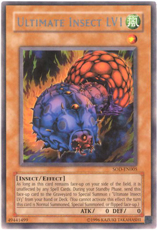 Yu-Gi-Oh Card - SOD-EN005 - ULTIMATE INSECT LV1 (rare)