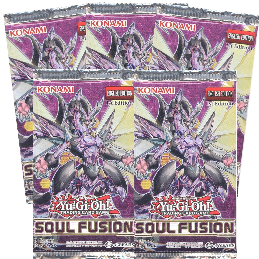Yu-Gi-Oh Cards - Soul Fusion - Booster Packs (5 Pack Lot)