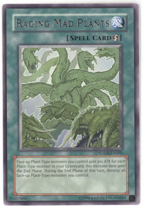 Yu-Gi-Oh Card - SOVR-EN060 - RAGING MAD PLANTS (rare): BBToyStore.com -  Toys, Plush, Trading Cards, Action Figures & Games online retail store shop  sale