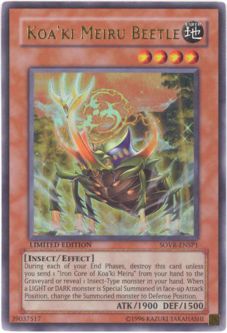 Yu-Gi-Oh Card - SOVR-ENSP1 - KOA'KI MEIRU BEETLE (super rare holo)