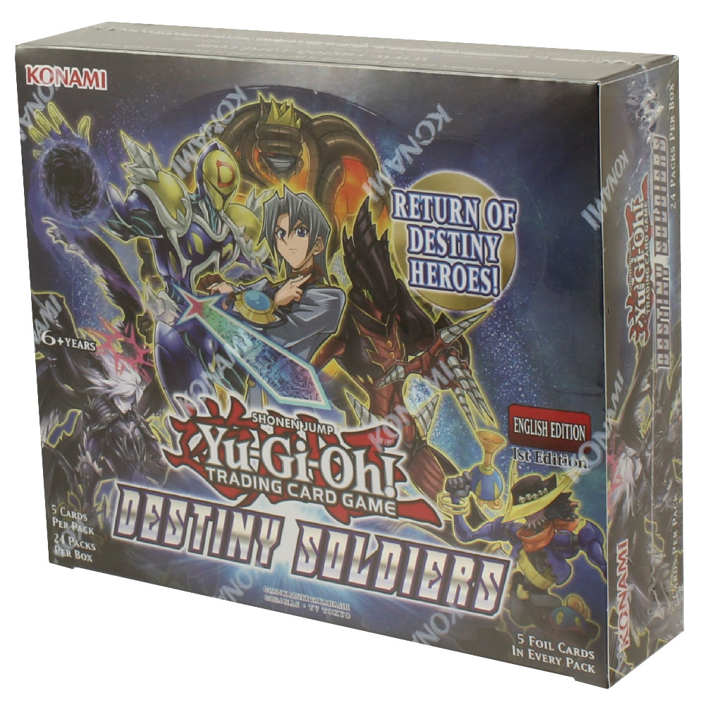 YUGIOH DESTINY SOLDIERS FACTORY SEALED BOOSTER BOX 1ST EDITION 24 PACKS/5 CARDS
