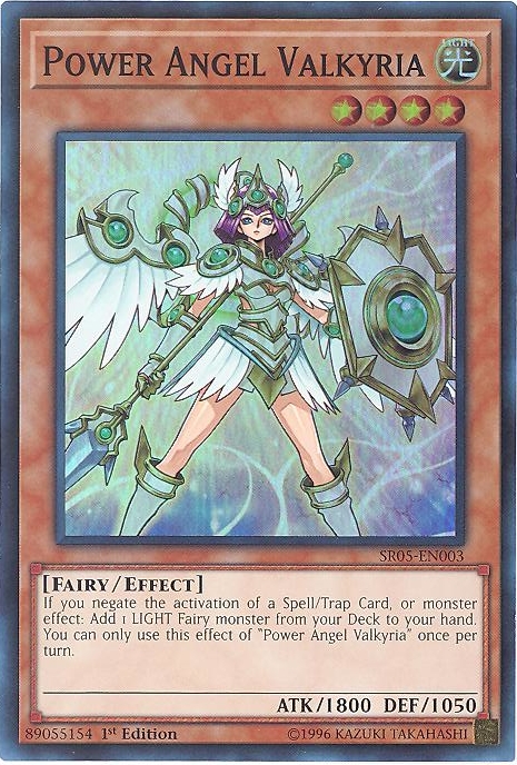 Yu-Gi-Oh Card - SR05-EN003 - POWER ANGEL VALKYRIA (super rare holo)