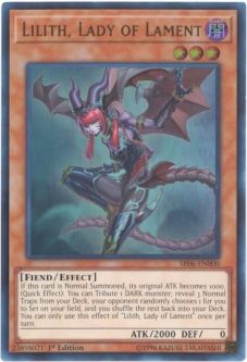 Yu-Gi-Oh Card - SR06-EN000 - LILITH, LADY OF LAMENT (ultra rare holo)