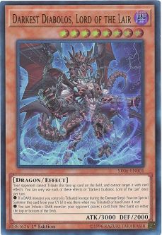 Yu-Gi-Oh Card - SR06-EN001 - DARKEST DIABOLOS, LORD OF THE LAIR (ultra rare holo)