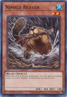 Yu-Gi-Oh Card - EGO1-EN018 - NIMBLE BEAVER (common)