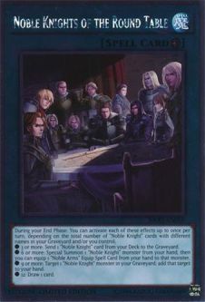 Yu-Gi-Oh Card - NKRT-EN018 - NOBLE KNIGHTS OF THE ROUND TABLE (platinum rare)