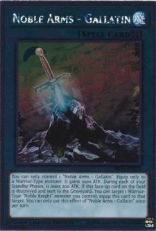 Yu-Gi-Oh Card - NKRT-EN019 - NOBLE ARMS - GALLATIN (platinum rare)