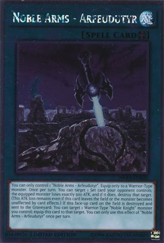 Yu-Gi-Oh Card - NKRT-EN020 - NOBLE ARMS - ARFEUDUTYR (platinum rare)
