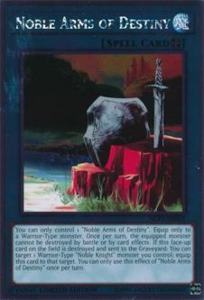 Yu-Gi-Oh Card - NKRT-EN022 - NOBLE ARMS OF DESTINY (platinum rare)