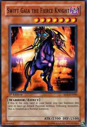 Yu-Gi-Oh Card - SD5-EN006 - SWIFT GAIA THE FIERCE KNIGHT (common)