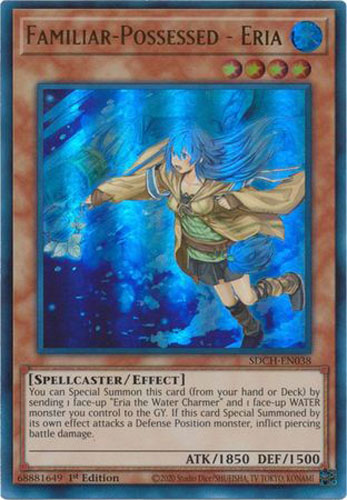 Yu-Gi-Oh Card - SDCH-EN038 - FAMILIAR-POSSESSED - ERIA [Alternate Art]  (ultra rare holo): BBToyStore.com - Toys, Plush, Trading Cards, Action  Figures & Games online retail store shop sale