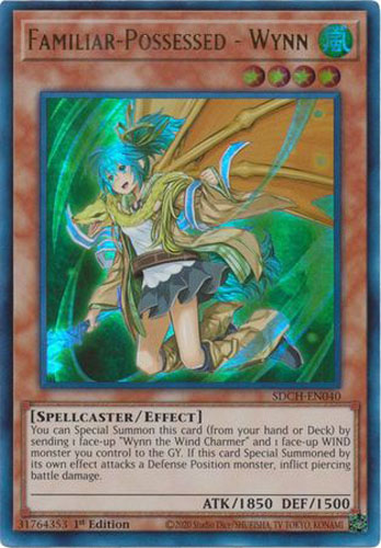 YuGiOh Structure Deck: Spirit Charmers Ultra Rare Familiar-Possessed - Wynn SDCH-EN040 [Alternate Art]