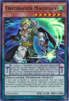 Yu-Gi-Oh Card - SDMP-EN004 - OAFDRAGON MAGICIAN (super rare holo)