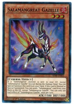 Yu-Gi-Oh Card - SDSB-EN003 - SALAMANGREAT GAZELLE (super rare holo)