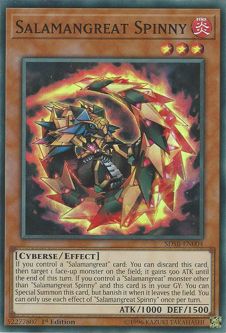 Yu-Gi-Oh Card - SDSB-EN004 - SALAMANGREAT SPINNY (super rare holo)