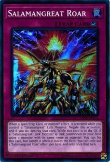 Yu-Gi-Oh Card - SDSB-EN033 - SALAMANGREAT ROAR (super rare holo)