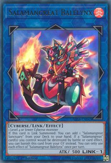 Yu-Gi-Oh Card - SDSB-EN043 - SALAMANGREAT BALELYNX (ultra rare holo)