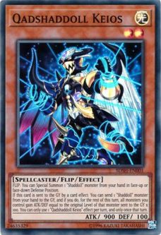 Yu-Gi-Oh Card - SDSH-EN001 - QADSHADDOLL KEIOS (super rare holo)