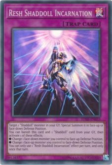 Yu-Gi-Oh Card - SDSH-EN033 - RESH SHADDOLL INCARNATION (super rare holo)