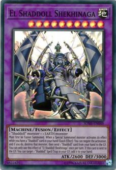 Yu-Gi-Oh Card - SDSH-EN048 - EL SHADDOLL SHEKHINAGA (super rare holo)