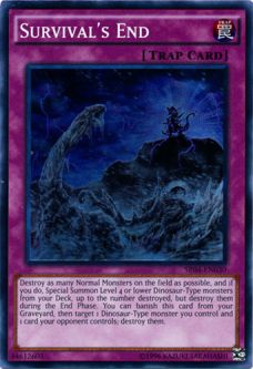 Yu-Gi-Oh Card - SR04-EN030 - SURVIVAL'S END (super rare holo)