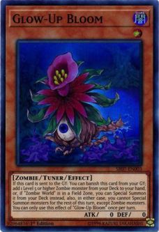 Yu-Gi-Oh Card - SR07-EN003 - GLOW-UP BLOOM (super rare holo)
