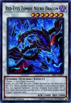 Yu-Gi-Oh Card - SR07-EN041 - RED-EYES ZOMBIE NECRO DRAGON (ultra rare holo)