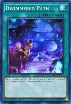 Yu-Gi-Oh Card - SR08-EN041 - DWIMMERED PATH (super rare holo)