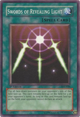 Yu-Gi-Oh Card - SYE-039 - SWORDS OF REVEALING LIGHT (common) *1st Edition*
