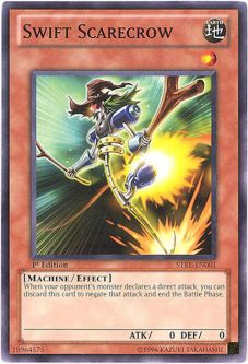 Yu-Gi-Oh Card - STBL-EN001 - SWIFT SCARECROW (common)
