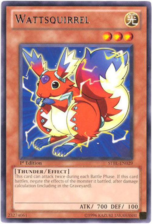 YuGiOh Card STBLEN029 WATTSQUIRREL (rare