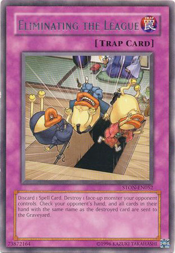 Yu-Gi-Oh Card - STON-EN052 - ELIMINATING THE LEAGUE (rare): BBToyStore.com  - Toys, Plush, Trading Cards, Action Figures & Games online retail store  shop sale