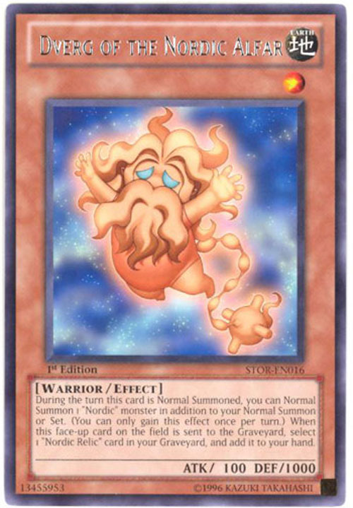 Yu-Gi-Oh Card - STOR-EN016 - DVERG OF THE NORDIC ALFAR (rare):  BBToyStore.com - Toys, Plush, Trading Cards, Action Figures & Games online  retail store shop sale