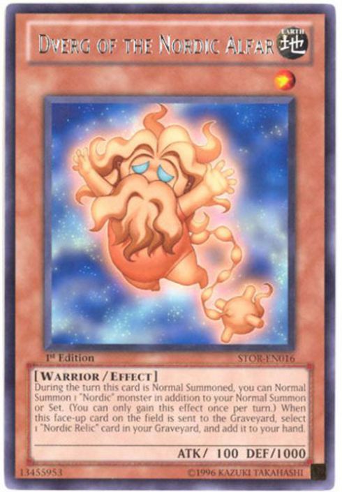 Yu-Gi-Oh Card - STOR-EN016 - DVERG OF THE NORDIC ALFAR (rare):  BBToyStore.com - Toys, Plush, Trading Cards, Action Figures & Games online  retail store shop sale