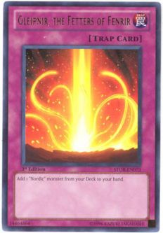 Yu-Gi-Oh Card - STOR-EN073 - GLEIPNIR, THE FETTERS OF FENRIR (ultra rare holo)