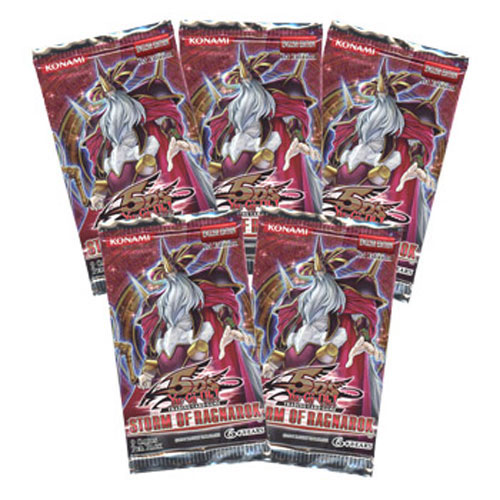 Yu-Gi-Oh Cards 5D's - Storm of Ragnarok - Booster Packs ( 5 Pack Lot )